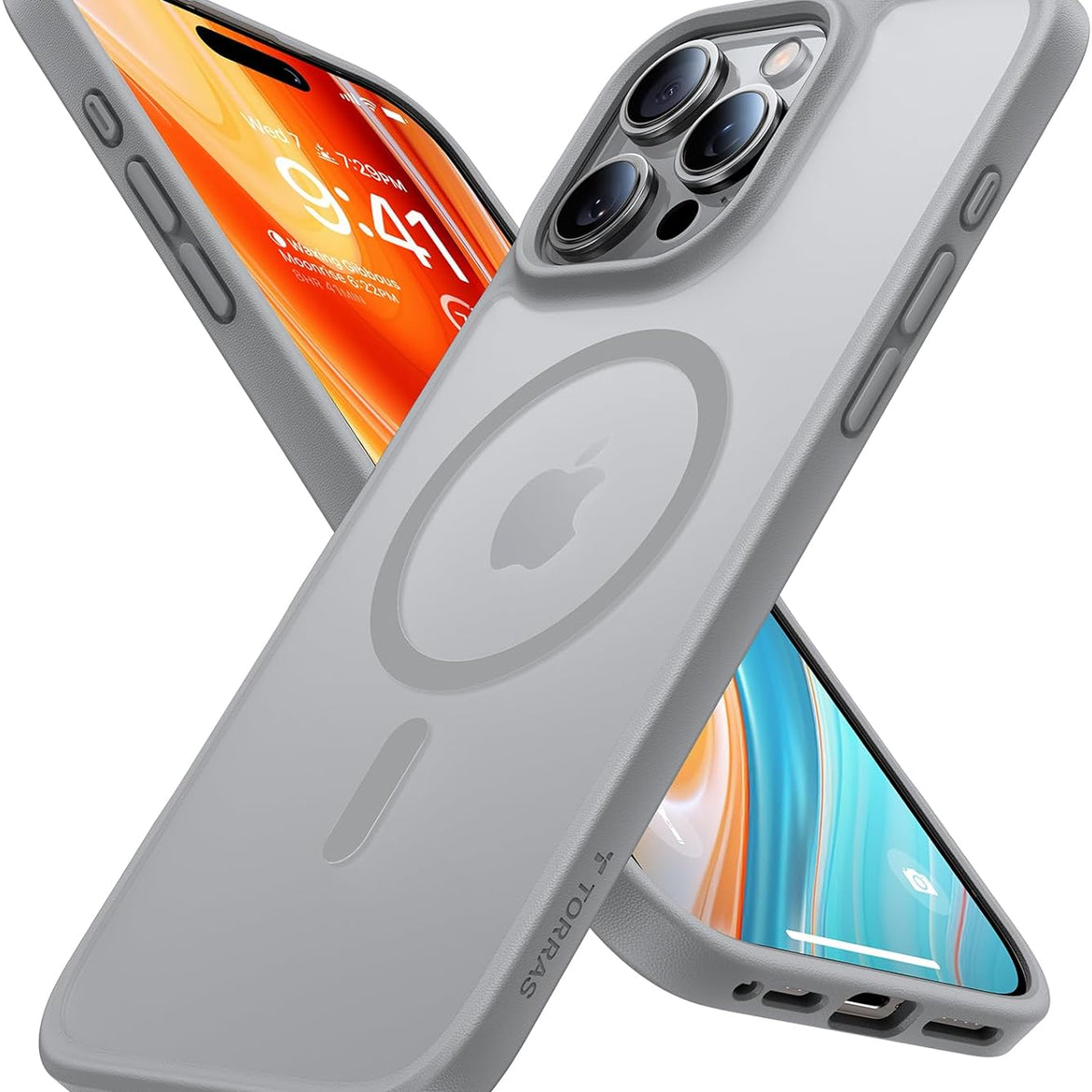 TORRAS Magnetic Shockproof for iPhone 17 Pro Case, Compatible with Magsafe, Military-Grade Drop Tested, Translucent Slim Protective for iPhone 17 Pro Case Anti-Fingerprint Anti-Scratch, Deep Blue