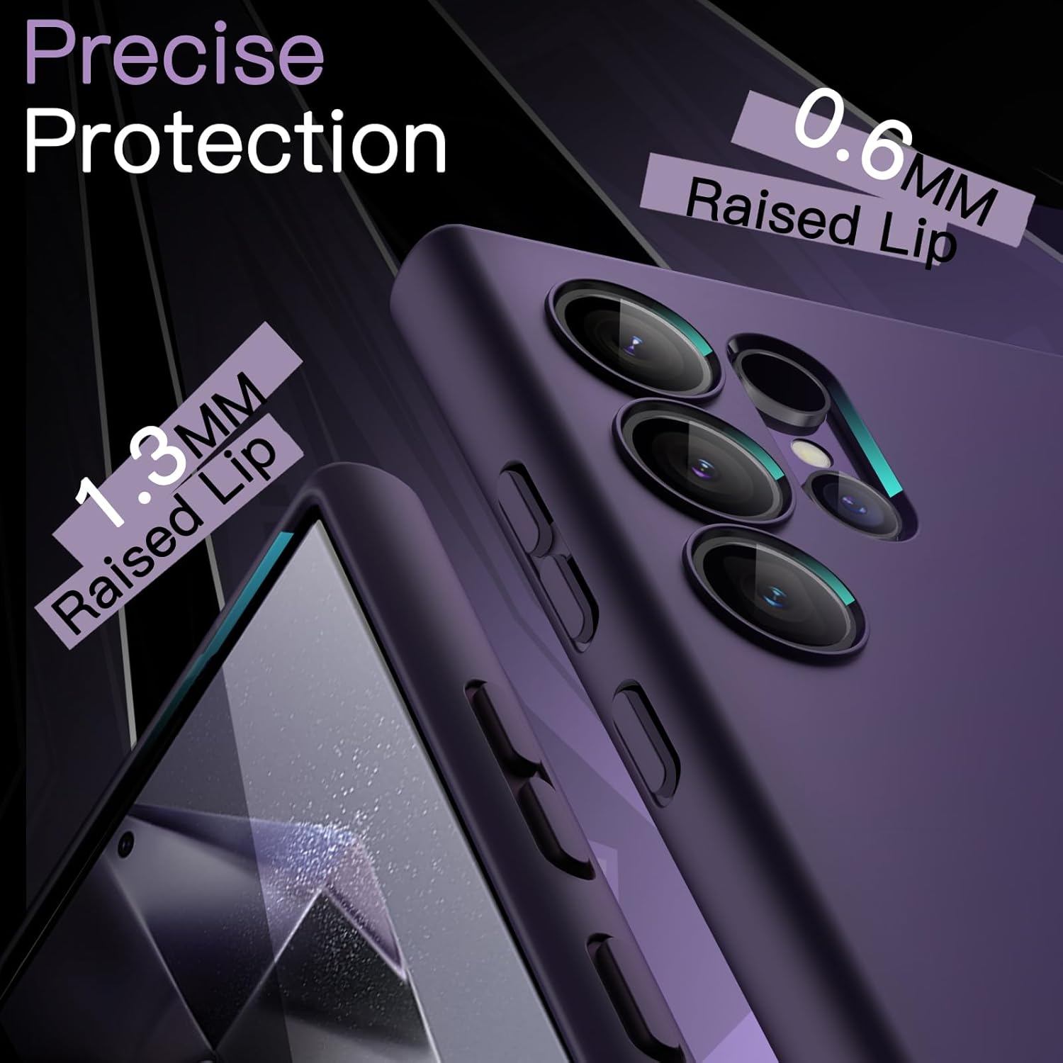 JETech Slim Fit Case for Samsung Galaxy S24 5G, Camera Lens Full Protection, Soft TPU Thin Protective Phone Cover with Matte Finish, Shockproof (Black)