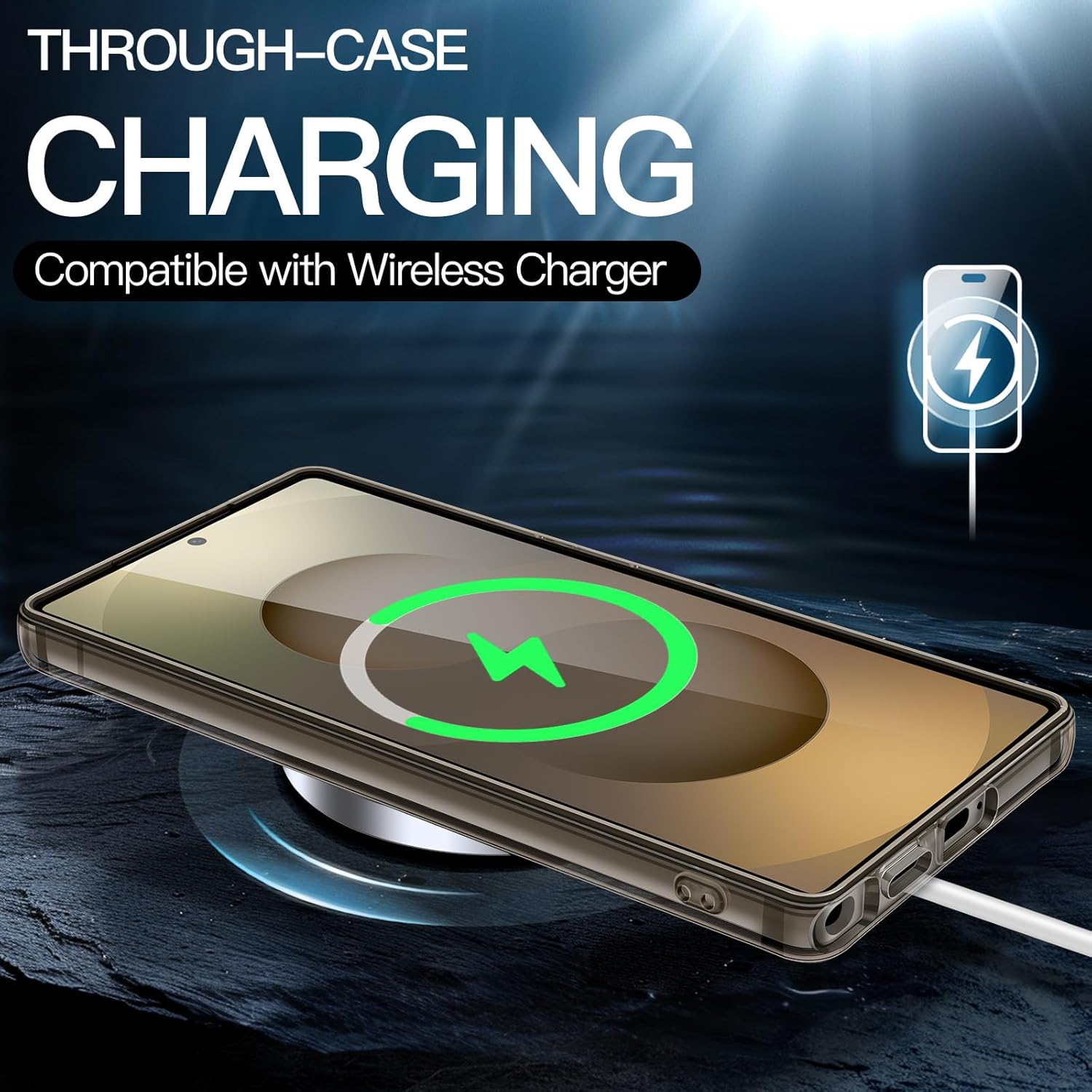 JETech Case for Samsung Galaxy S25 Ultra 5G, Non-Yellowing Shockproof Bumper Protective Phone Cover, Anti-Scratch Hard PC Back (Clear)