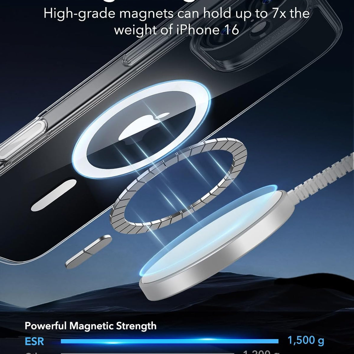 ESR for iPhone 17 Pro Case, Camera Control Cover, Compatible with MagSafe Accessories, Military-Grade Drop Protection, Shock-Absorbing Air Guard Corners, Hybrid Series, Clear