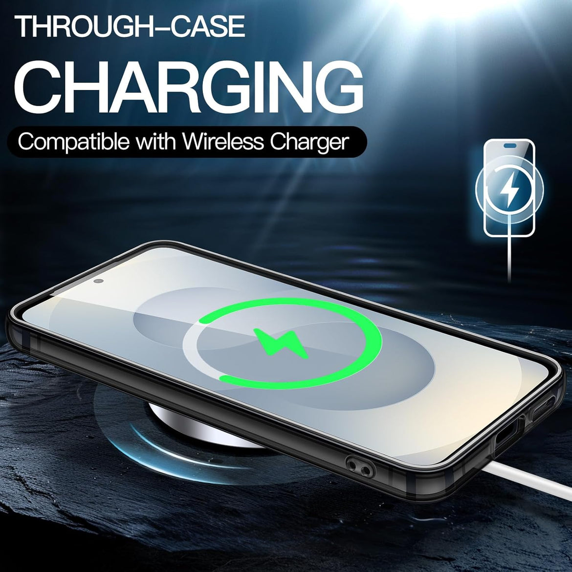 JETech Case for Samsung Galaxy S25 Ultra 5G, Non-Yellowing Shockproof Bumper Protective Phone Cover, Anti-Scratch Hard PC Back (Clear)