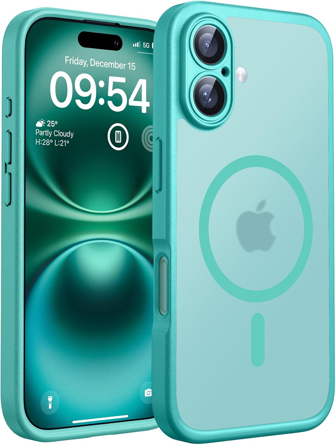 TOCOL for iPhone 17 Pro Max Case 6.9-inch, Built-in Magnetic Ring, Upgraded Camera Protection, Compatible with Magsafe, Military Grade Shockproof, Non-slip Translucent Matte Case, Black
