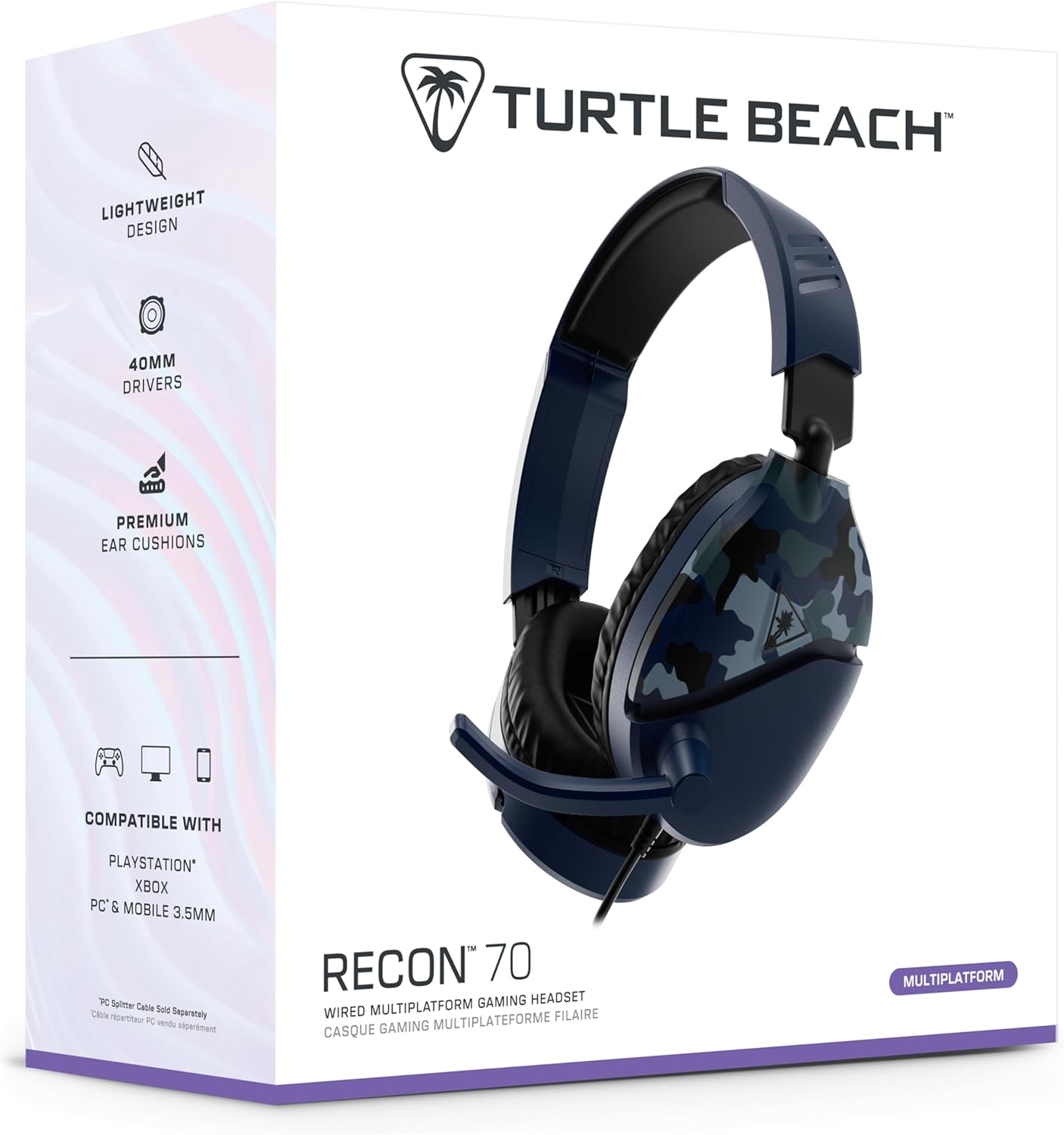 Turtle Beach Recon 70 Camo White Gaming Headset for Xbox Series X|S, Xbox One, PS5, PS4, Nintendo Switch & PC
