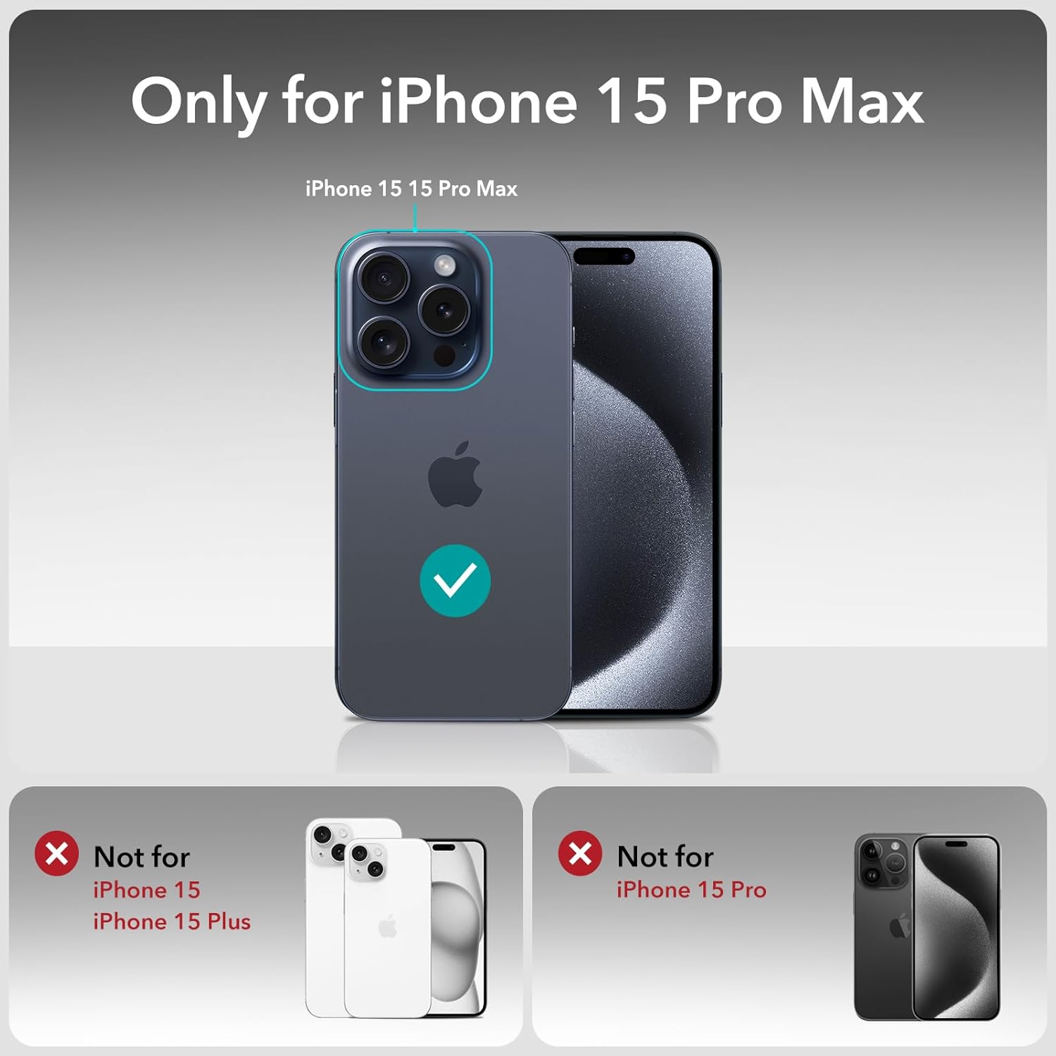 ESR 3 Pack for iPhone 17 Pro Max Screen Protectors, High Clarity, 9H Hardness Scratch Resistant, Military-Grade Tempered Glass, Shatterproof, Screen Guard with Easy Installation Tool