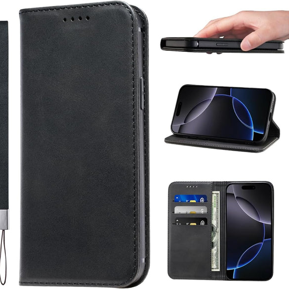 LANJLM Samsung Galaxy A53 5G Case PU Leather Wallet Case Card Holder Shockproof Flip Cover - Brown khaki