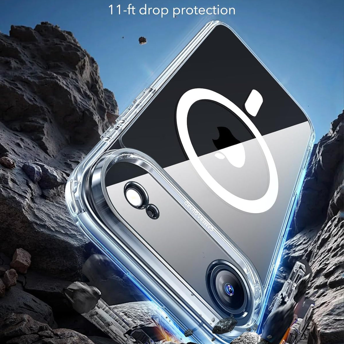 ESR for iPhone 17 Pro Case, Camera Control Cover, Compatible with MagSafe Accessories, Military-Grade Drop Protection, Shock-Absorbing Air Guard Corners, Hybrid Series, Clear