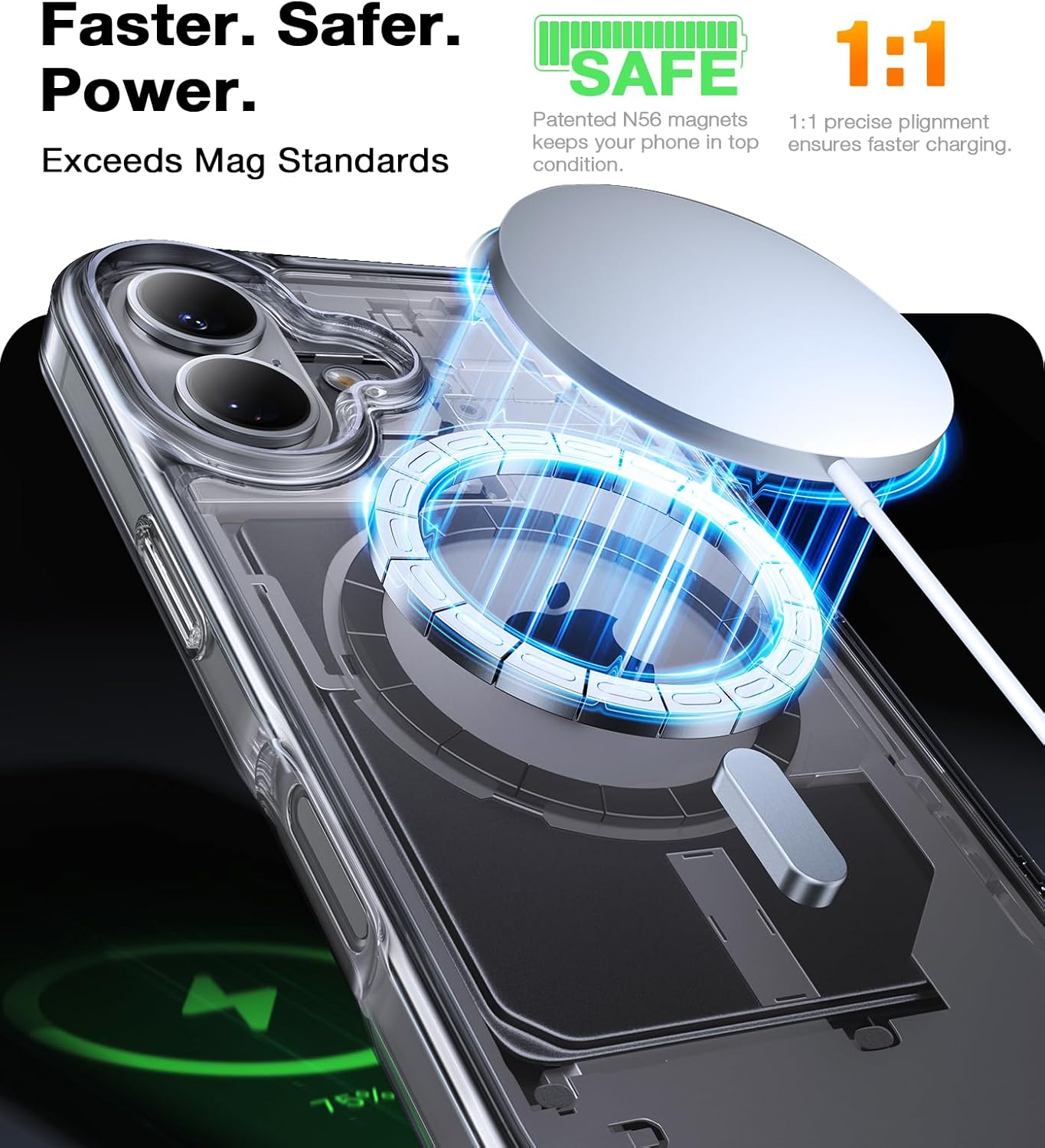 TORRAS Magnetic Shockproof for iPhone 17 Pro Case, Compatible with Magsafe, Military-Grade Drop Tested, Translucent Slim Protective for iPhone 17 Pro Case Anti-Fingerprint Anti-Scratch, Deep Blue