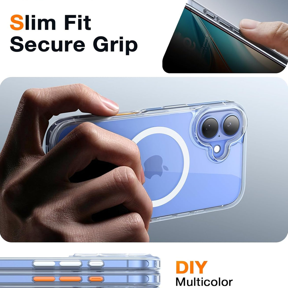 TORRAS Magnetic Shockproof for iPhone 17 Pro Case, Compatible with Magsafe, Military-Grade Drop Tested, Translucent Slim Protective for iPhone 17 Pro Case Anti-Fingerprint Anti-Scratch, Deep Blue