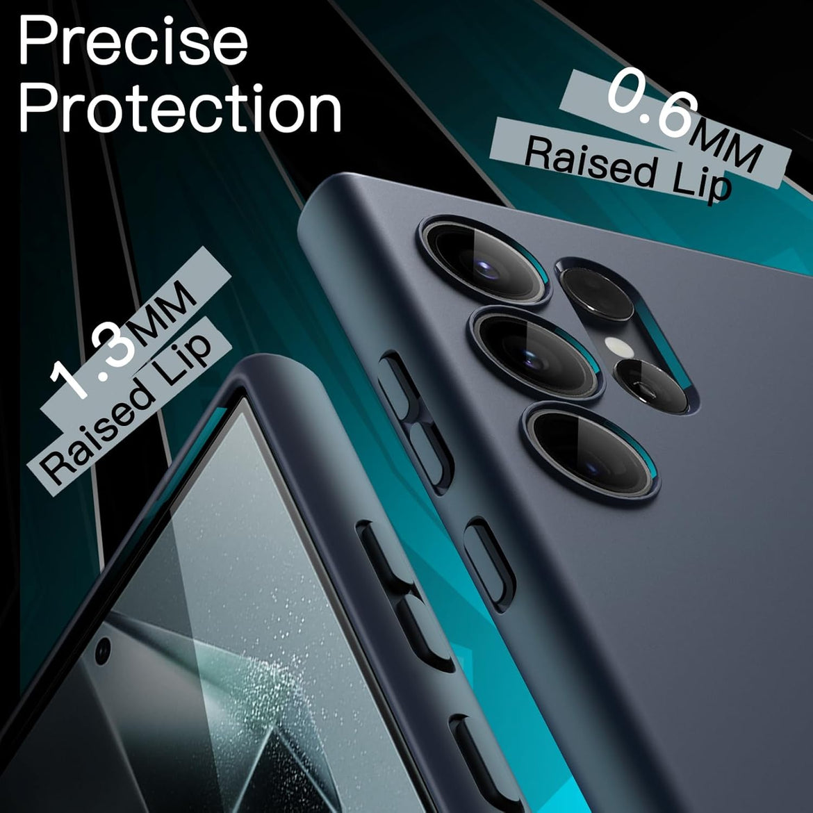 JETech Slim Fit Case for Samsung Galaxy S24 5G, Camera Lens Full Protection, Soft TPU Thin Protective Phone Cover with Matte Finish, Shockproof (Black)