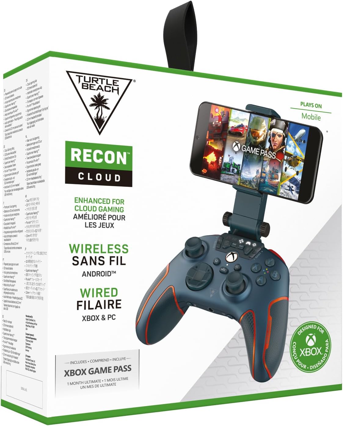 Turtle Beach Recon Cloud Blue Magma - Xbox Series X, Xbox Series S and Xbox One , Windows 10/11 , Android 8.0+ Devices
