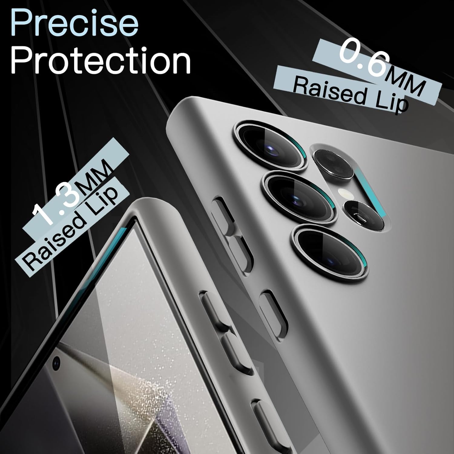 JETech Slim Fit Case for Samsung Galaxy S24 5G, Camera Lens Full Protection, Soft TPU Thin Protective Phone Cover with Matte Finish, Shockproof (Black)