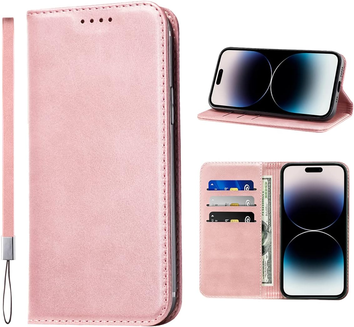LANJLM Samsung Galaxy A53 5G Case PU Leather Wallet Case Card Holder Shockproof Flip Cover - Brown khaki