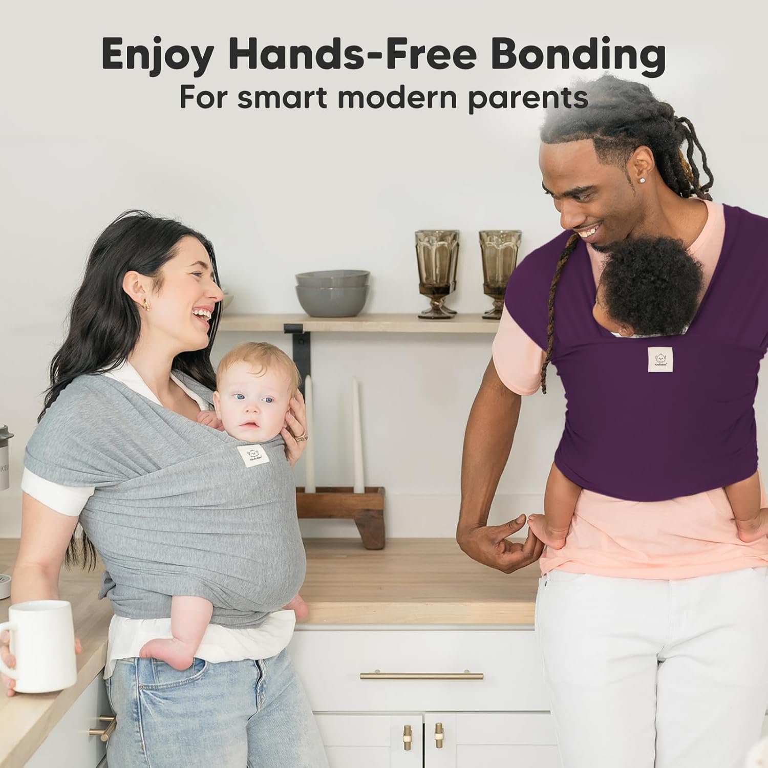 KeaBabies All-in-1 Baby Wrap Carrier Newborn and Infant