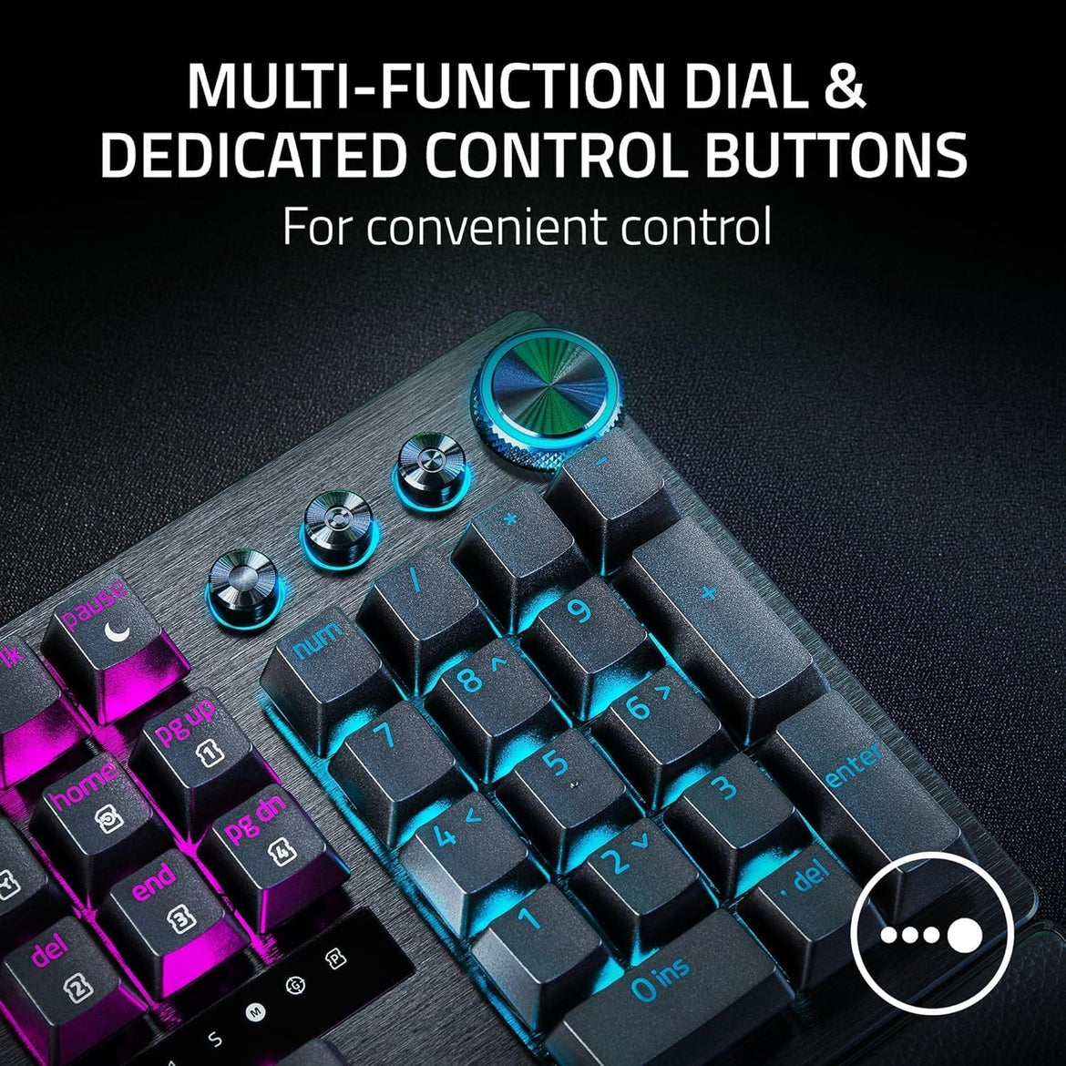 Razer Huntsman Mini 60% Compact Gaming Keyboard: Purple Switch, Clicky Optical-Mechanical Switches, Doubleshot PBT Keycaps, Detachable USB-C Cable, US Layout - Black