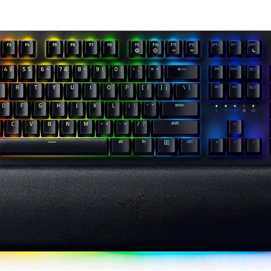 Razer Huntsman Mini 60% Compact Gaming Keyboard: Purple Switch, Clicky Optical-Mechanical Switches, Doubleshot PBT Keycaps, Detachable USB-C Cable, US Layout - Black