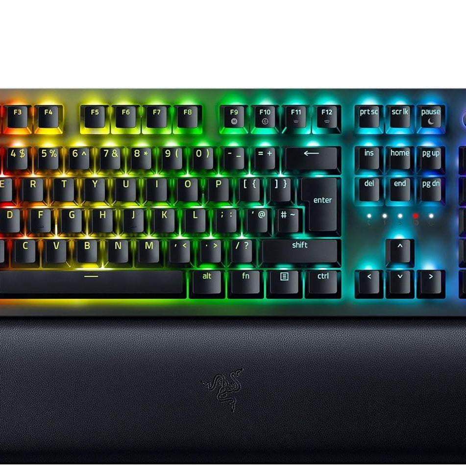 Razer Huntsman Mini 60% Compact Gaming Keyboard: Purple Switch, Clicky Optical-Mechanical Switches, Doubleshot PBT Keycaps, Detachable USB-C Cable, US Layout - Black