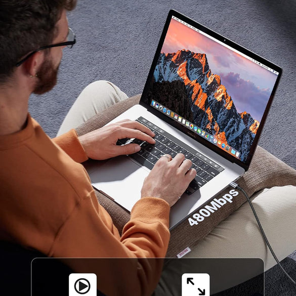 UGREEN USB C to USB C Cable 60 W PD 3.0, PPS USB-C Charging Cable Compatible with iPhone 17 Pro Max, iPhone Air, iPhone 16 15 Pro Max, Galaxy S25 S24 MacBook Air M2 iPad Pro, Air 5/Mini, Pixel 9 etc