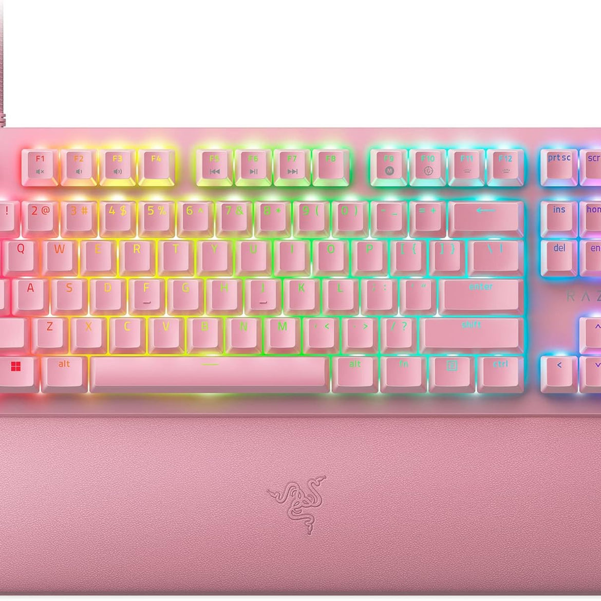 Razer Huntsman Mini 60% Compact Gaming Keyboard: Purple Switch, Clicky Optical-Mechanical Switches, Doubleshot PBT Keycaps, Detachable USB-C Cable, US Layout - Black