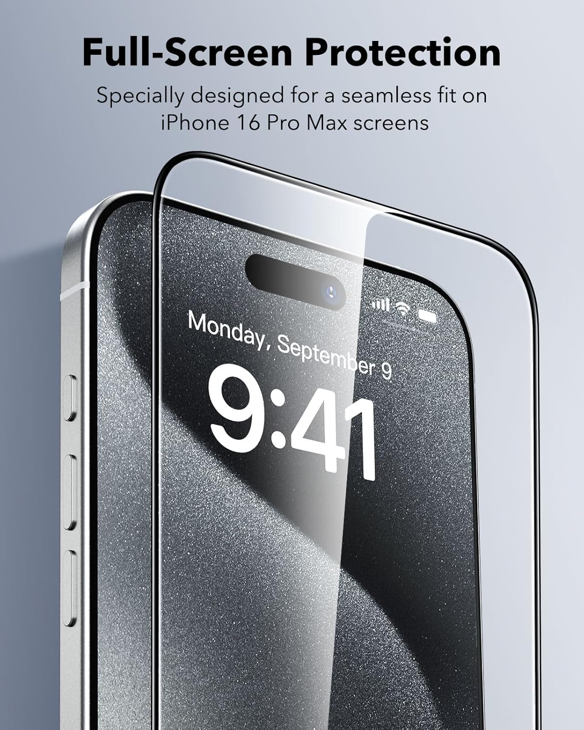 ESR 3 Pack for iPhone 17 Pro Max Screen Protectors Tempered Glass, High Clarity, 9H Hardness Scratch Resistant, Full Coverage, Military-Grade, Shatterproof, Screen Guard with Ultra Fit Tray