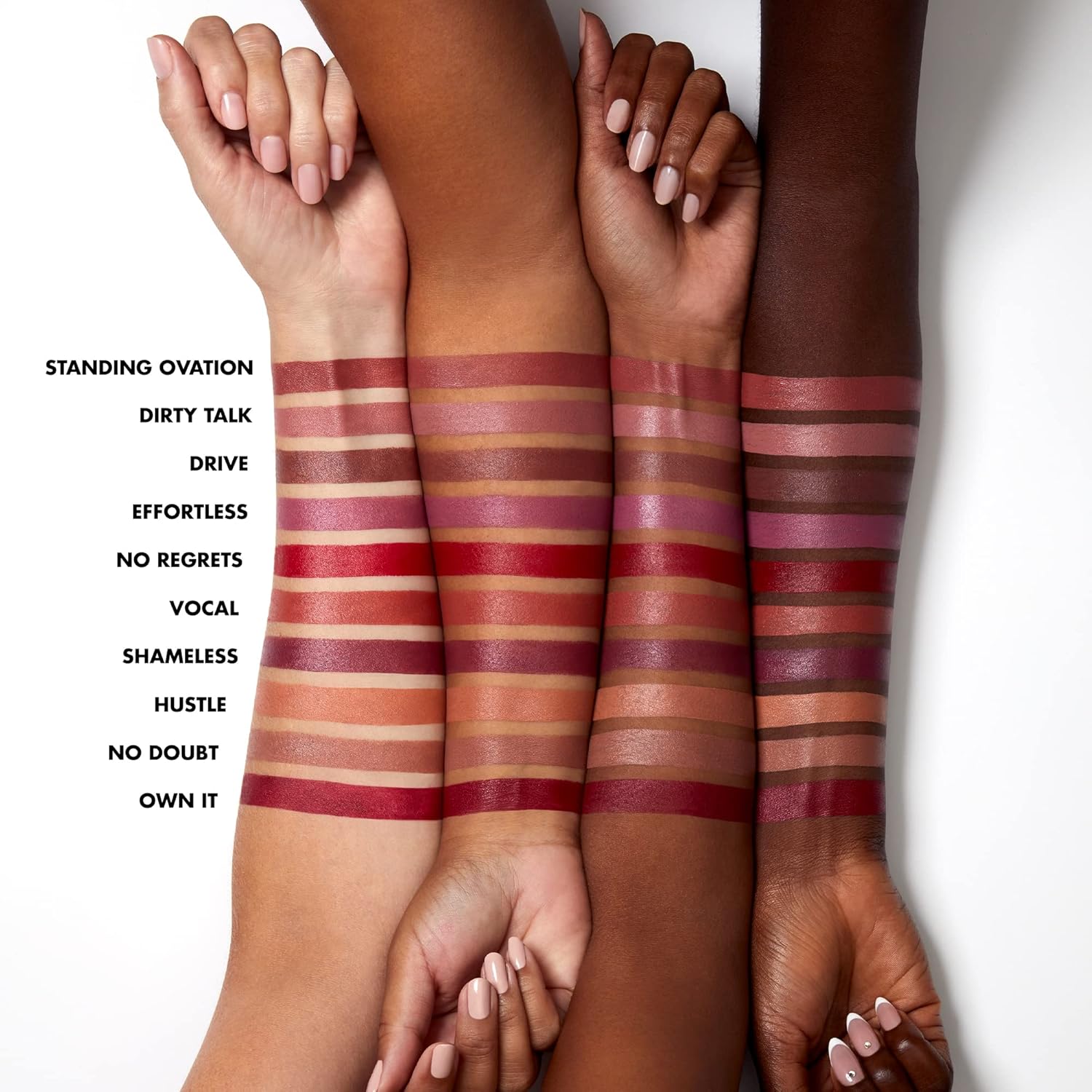 e.l.f. O Face Satin Lipstick, Richly Pigmented No Regrets