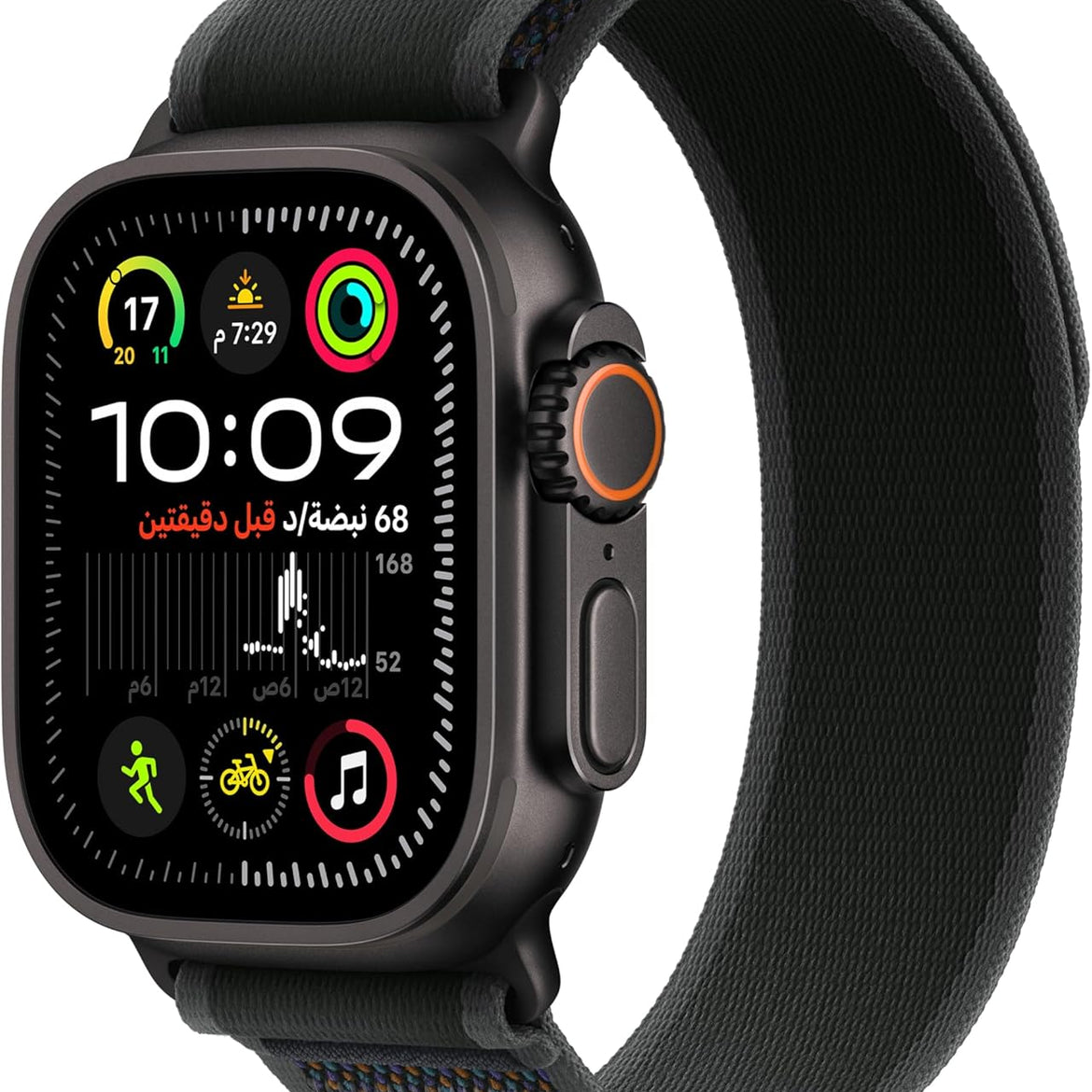 Apple Watch Ultra 2 GPS + Cellular 49mm Smartwatch, Sports Watch with Black Rugged Titanium Case and Dark Green Alpine Loop - M. Fitness Tracker, Precision GPS, Extra-Long Battery Life, Carbon Neutral