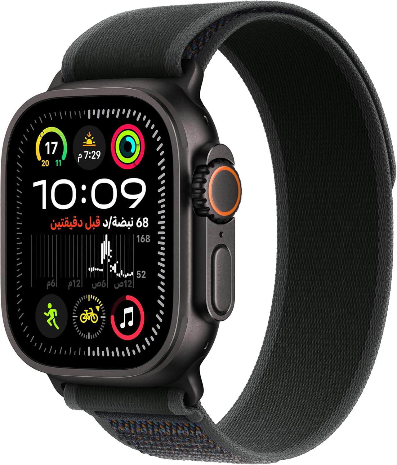 Apple Watch Ultra 2 GPS + Cellular 49mm Smartwatch, Sports Watch with Black Rugged Titanium Case and Dark Green Alpine Loop - M. Fitness Tracker, Precision GPS, Extra-Long Battery Life, Carbon Neutral