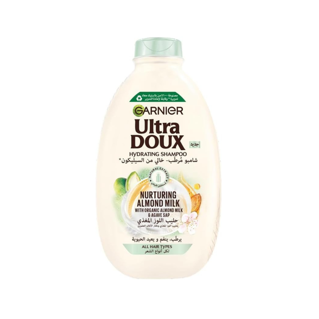 Garnier Ultra Doux Moisturizing Shampoo with Almond Milk, 400 ml