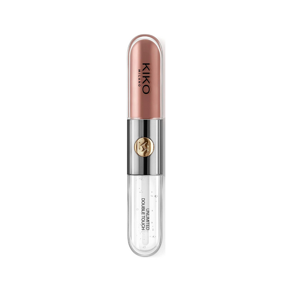 KIKO Milano Unlimited Double Touch Lipstick, 103 Natural Rose, 2 x 3ml/ 0.10 fl.oz - Natural Rose