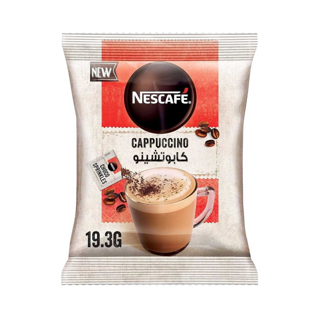 Nescafe Cappuccino Foamy Coffee Mix With Chocolate Sprinkles 19.3g (20 Sticks)