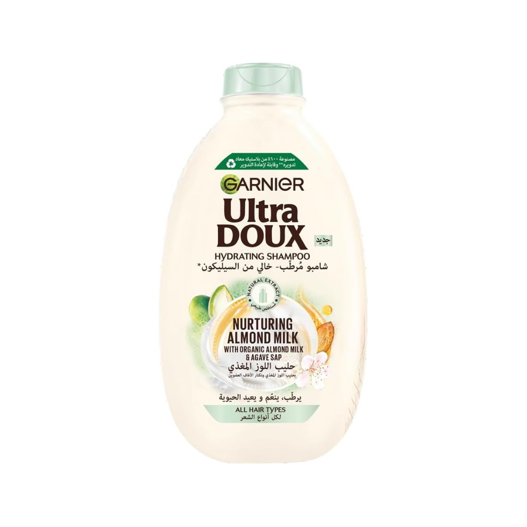 Garnier Ultra Doux Moisturizing Shampoo with Almond Milk, 400 ml