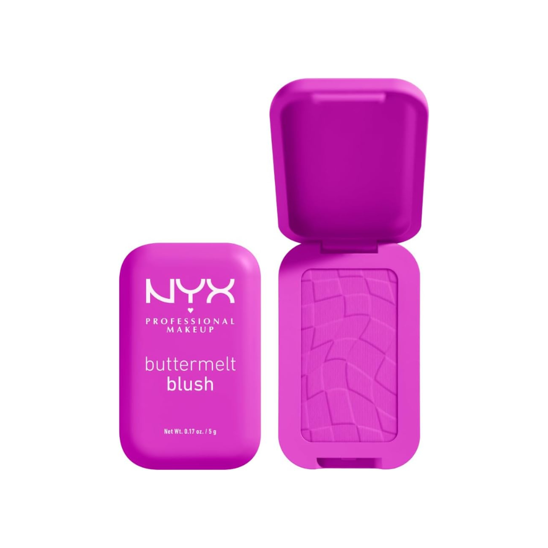 NYX Professional Makeup Buttermelt Blush, Powder Blush, up to 12 H Wear, Fade & Transfer Resistant, Butta Together
