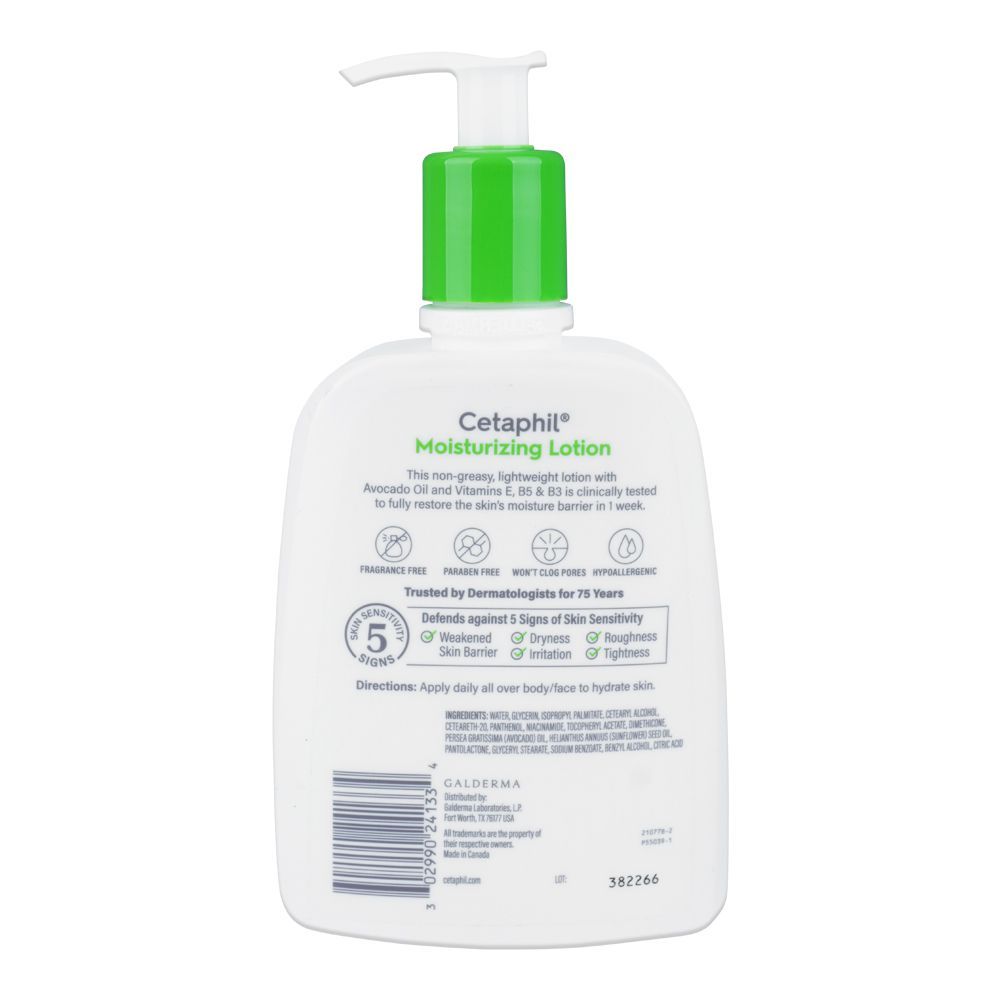 Cetaphil Moisturizing Lotion Soothes And Hydrates Fragrance Free Non Comedogenic 473Ml