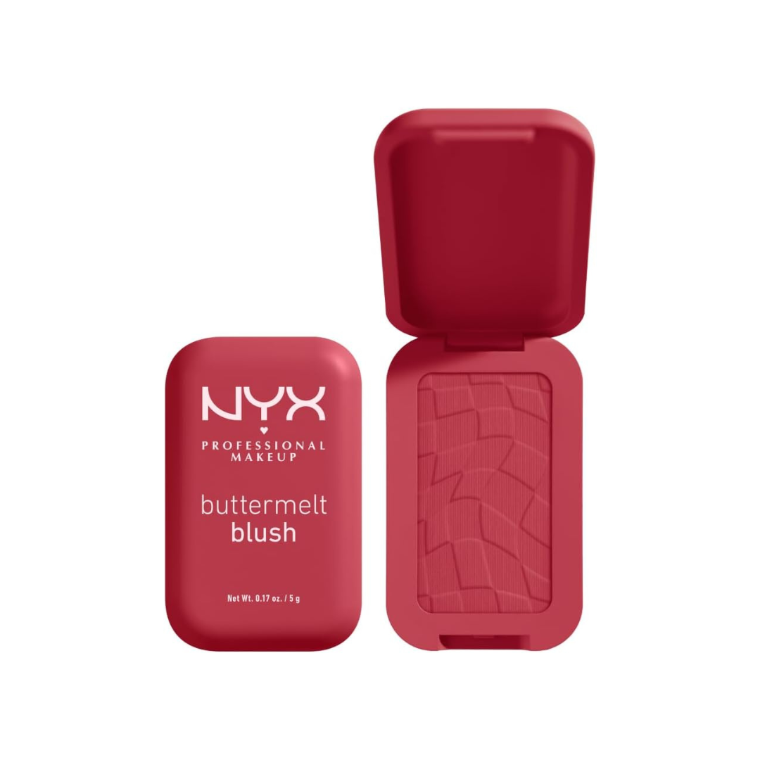 NYX Professional Makeup Buttermelt Blush, Powder Blush, up to 12 H Wear, Fade & Transfer Resistant, Butta Together