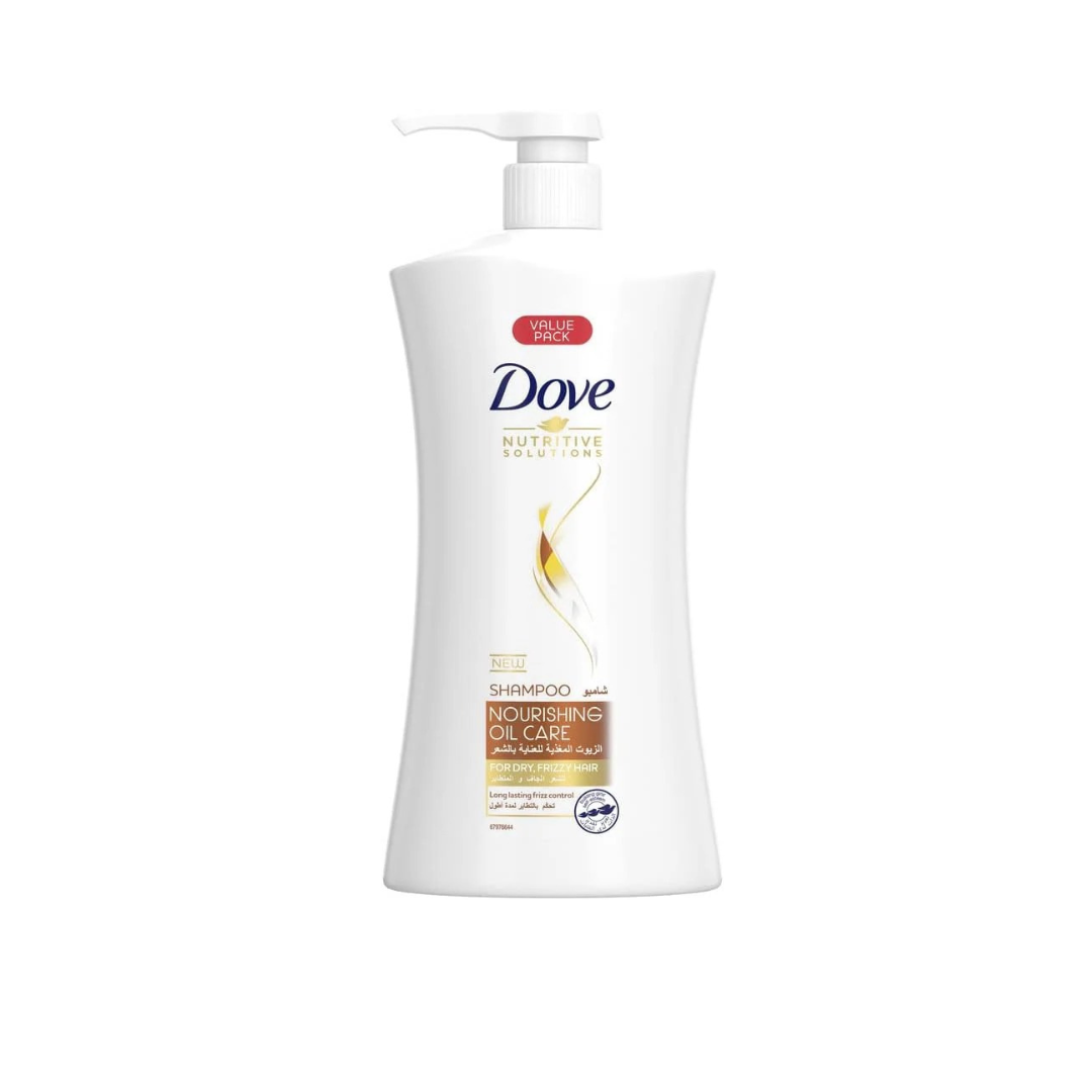Dove Shampoo for frizzy and dry hair, Nourishing Oil Care for up to 100% smoother hair, 1000ml