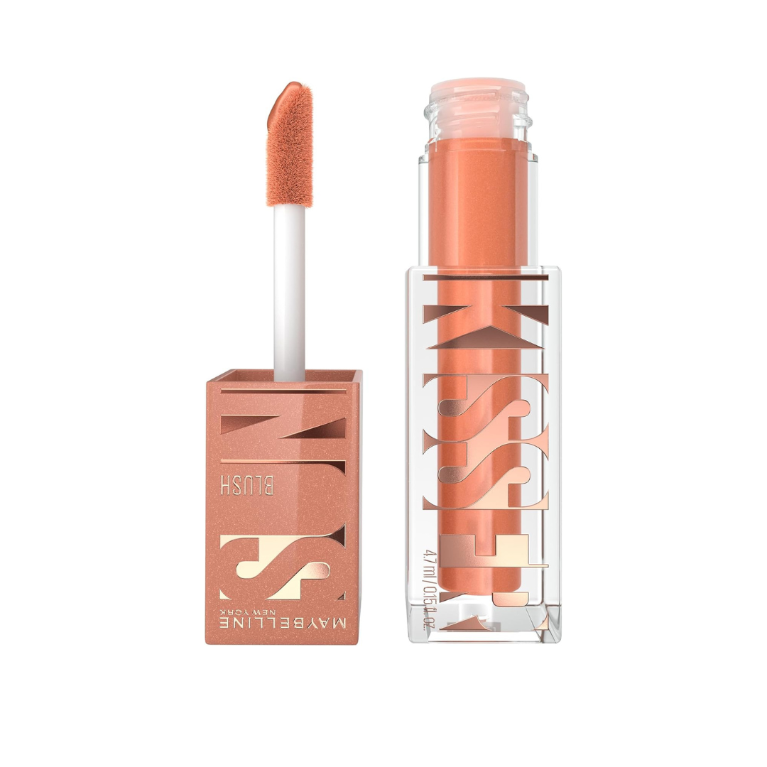 MAYBELLINE New York, SUNKISSER, Multi-Purpose Illuminating Liquid Blush , Downtown Rush - 4.7 ml