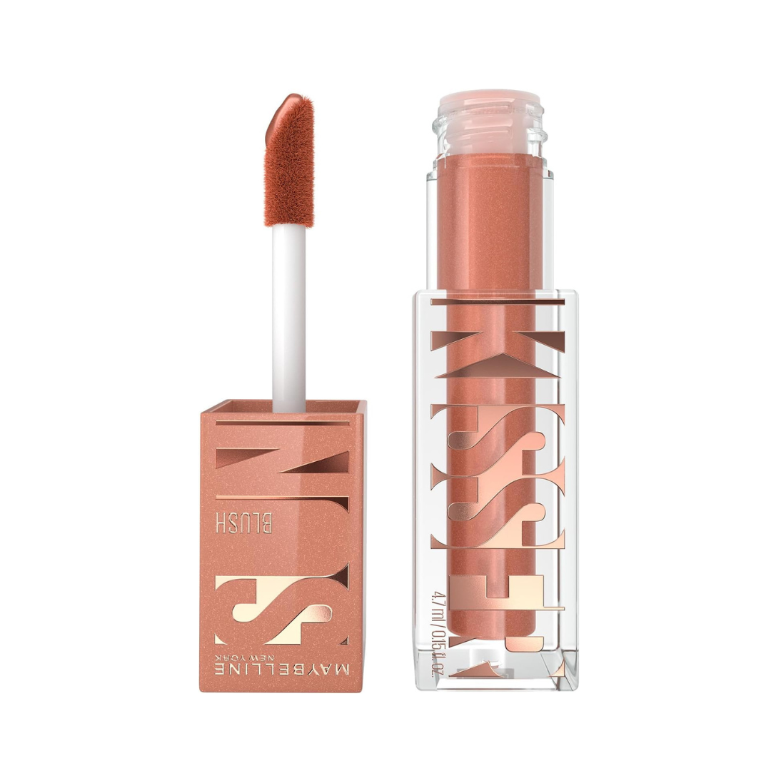 MAYBELLINE New York, SUNKISSER, Multi-Purpose Illuminating Liquid Blush , Downtown Rush - 4.7 ml