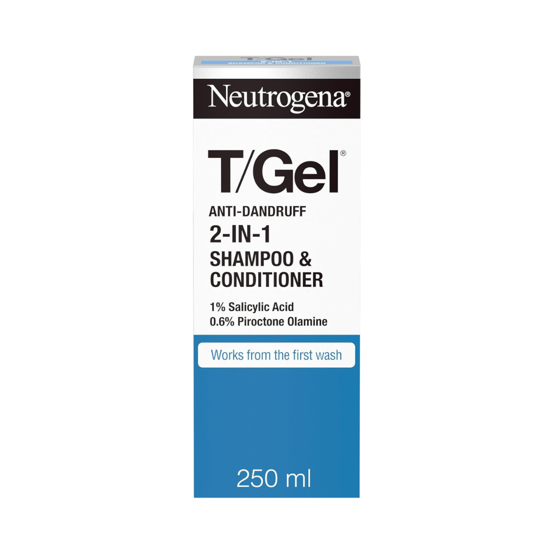 Neutrogena 2-in-1 Anti-Dandruff Shampoo & Conditioner Gel, 250 ml