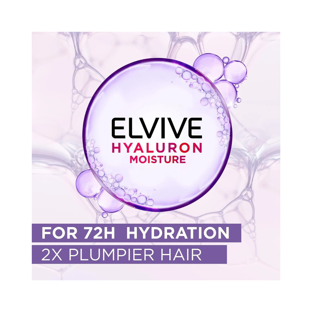 L’Oréal Paris Elvive Hyaluron Moisture 72H Moisture Sealing Conditioner For Dehyrated, Dry Hair - 360ml