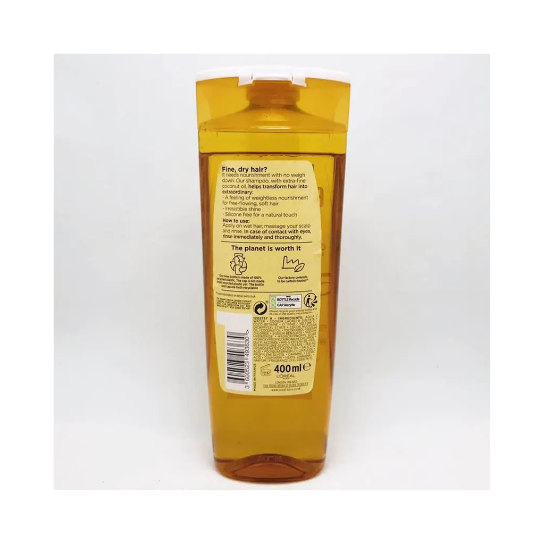 L'ORÉAL PARIS ELVIVE Extraordinary Oil Coco Shampoo 400ml ( made in france )