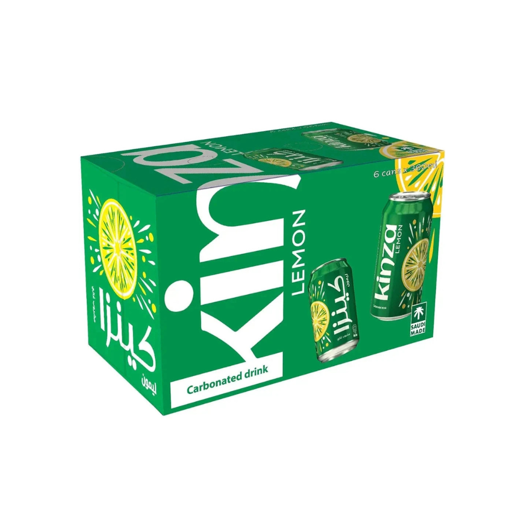 Lemon Carbonated Soft Drinks 6-Pieces Set 360 ml