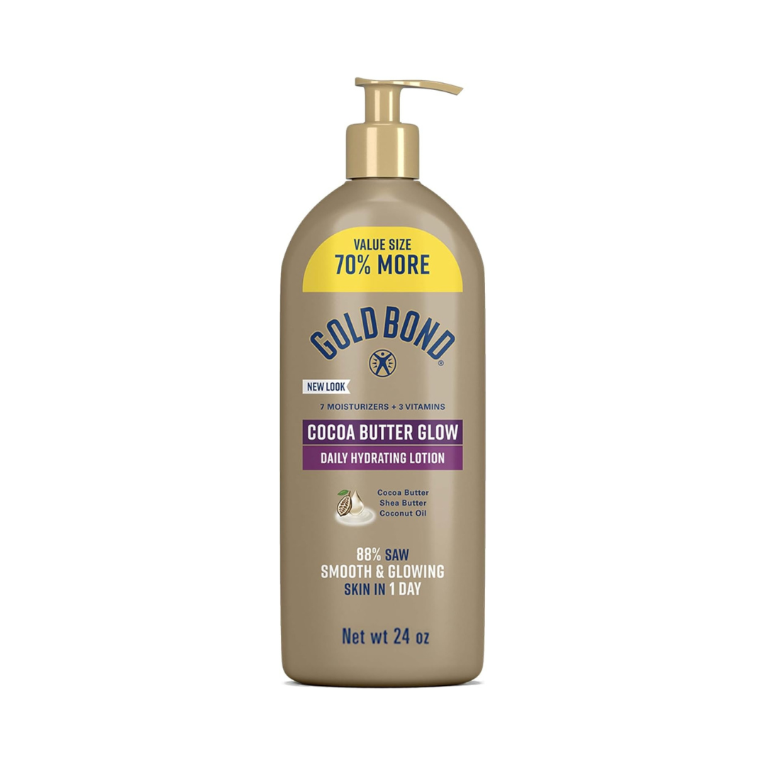 Gold Bond Cocoa Butter Glow Daily Hydrating Lotion 24 oz
