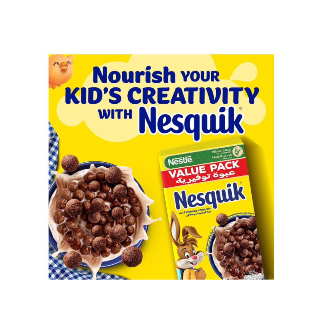 Nesquik Nestle Chocolate Breakfast Cereal, 625g