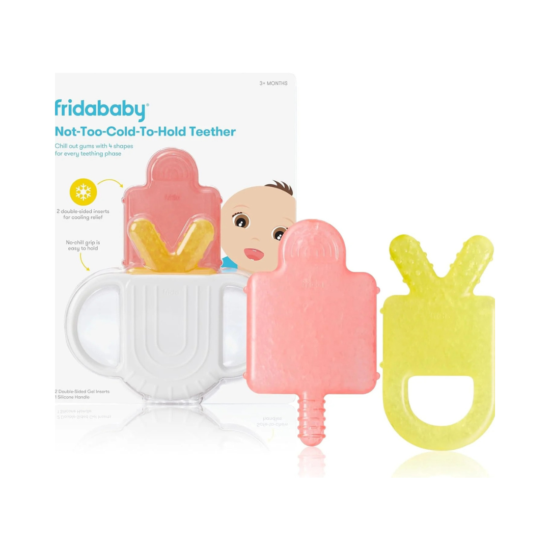 Frida Baby BPA-Free Silicone Teether with Non-Cold Grip