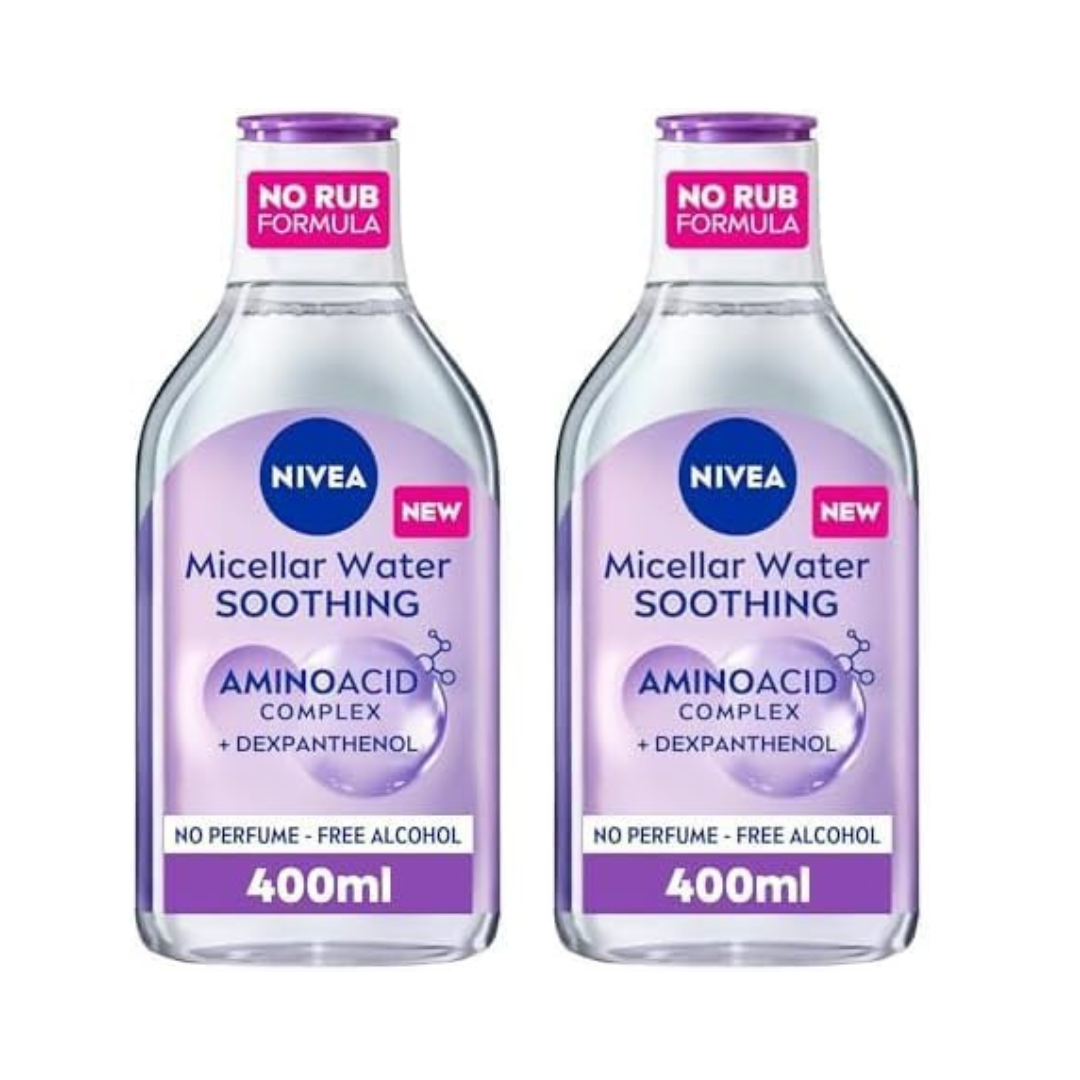 NIVEA Micellar Cleansing Water, All-in-One Makeup Remover, All Skin Types, 400ml