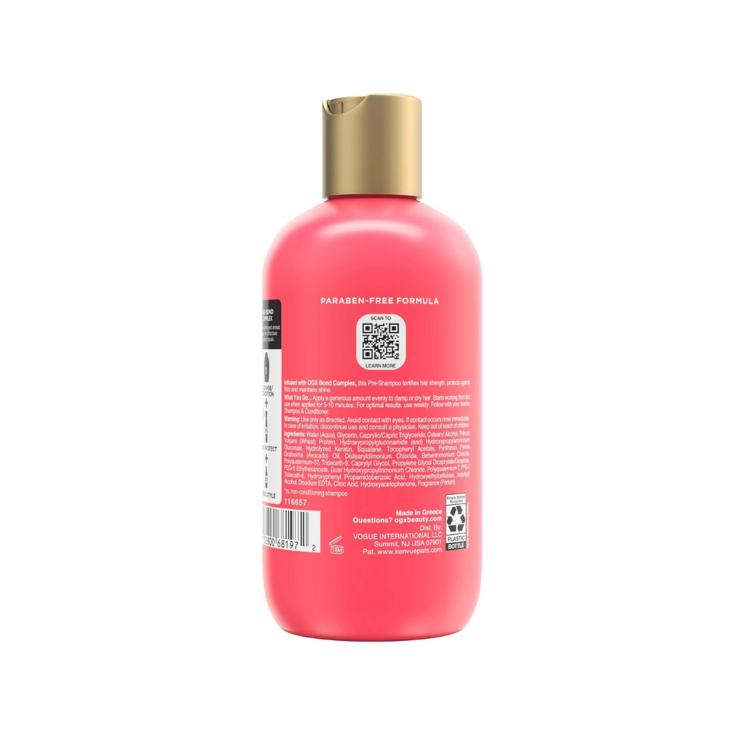 OGX, Pre-Shampoo, BOND REPAIR, Repairs and Strengthens Hair, Protects Against Frizz and Keeps Hair Shiny