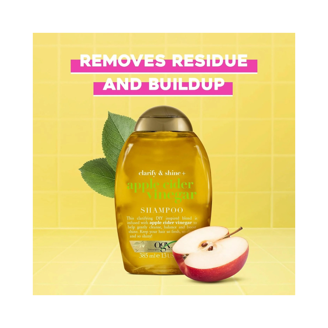 OGX, Shampoo, Clarify & Shine+ Apple Cider Vinegar, 385ml