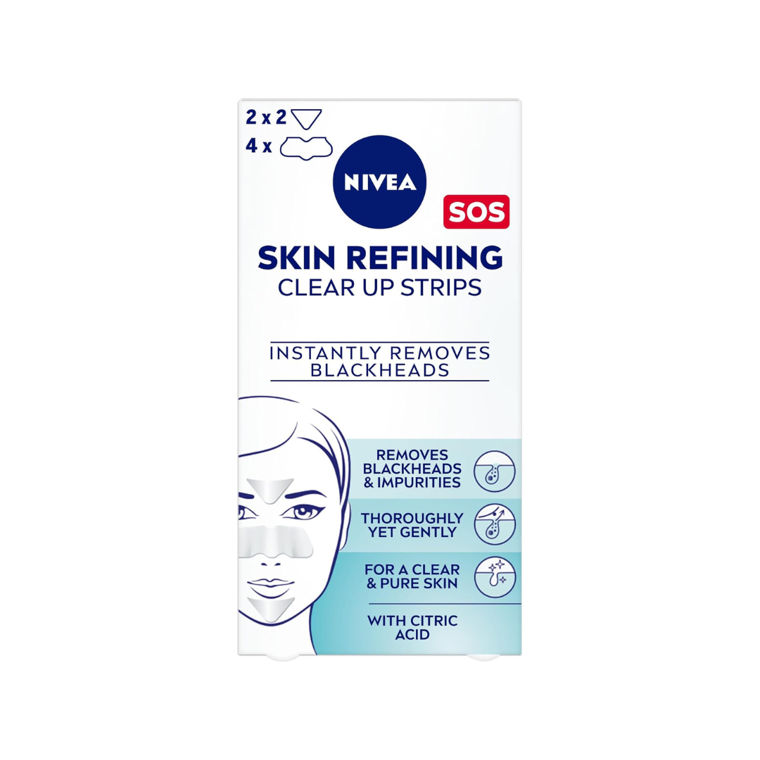 NIVEA Face Strips Unclog Pores Instantly, Skin Refining Clear-Up, Citrid Acid (Pack of 2) Visit the NIVEA Store