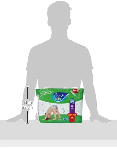 Fine Baby Double Lock, Size 6, Extra Large, 16+ kg, Giant Saver Box, 72 Diapers