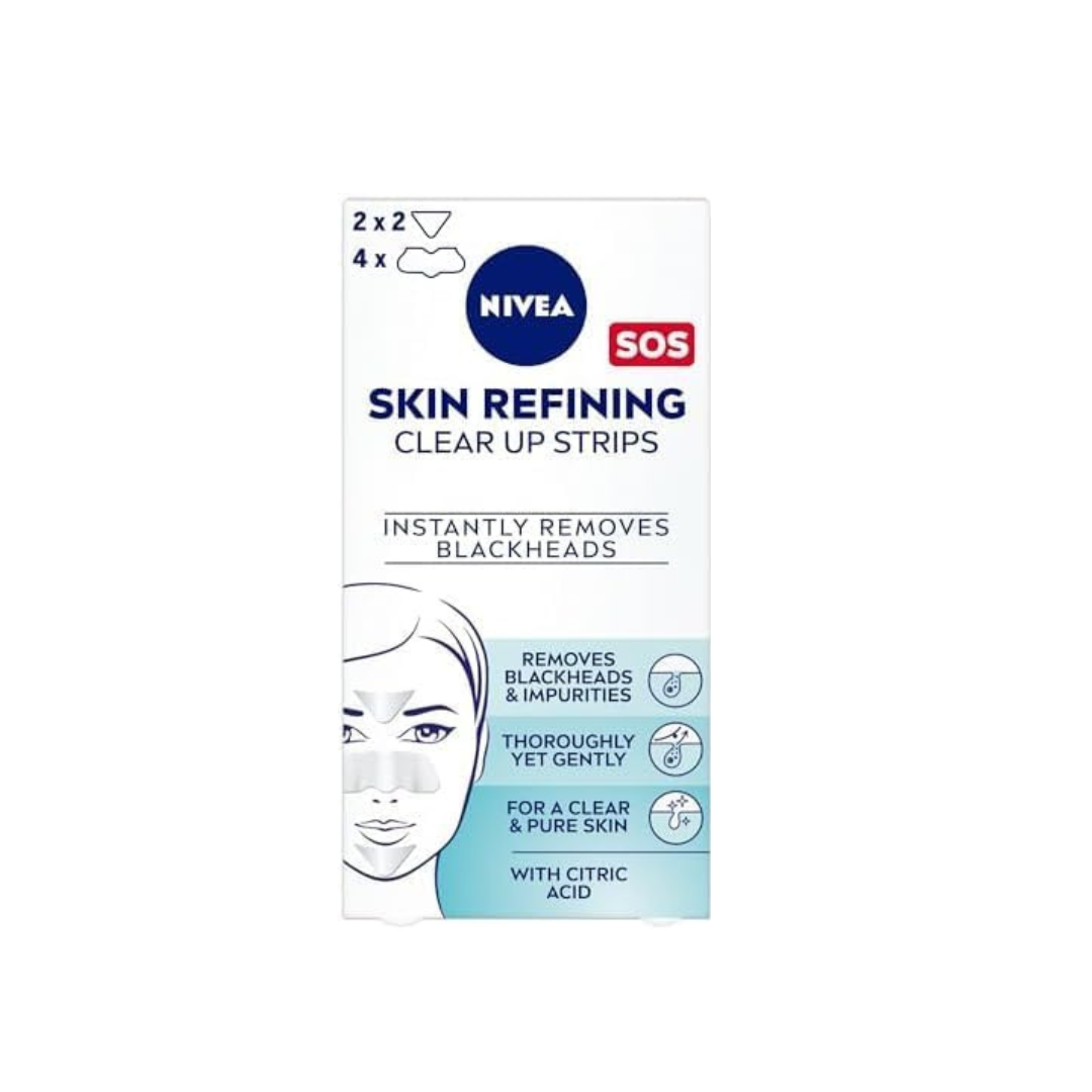 NIVEA Face Strips Unclog Pores Instantly, Skin Refining Clear-Up, Citrid Acid (Pack of 2) Visit the NIVEA Store