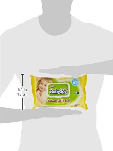 BabyJoy Thick and Large Scented, 40 Wet Wipes